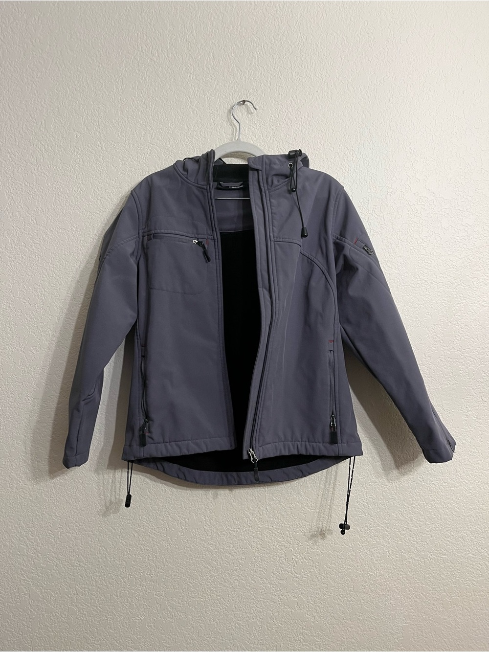 Reebok Women's Hooded Softshell Jacket in Gray